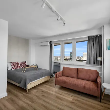21st Floor Centrum - Balcony, View, Ac - By Rentujemy Daire Varşova